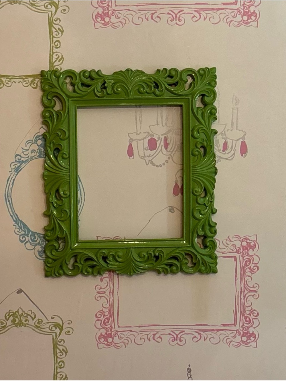 Green Ornate Decorative Wall Frame - Home Accents